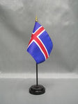 Iceland Stick Flag - 4 x 6 in (bases sold separately)