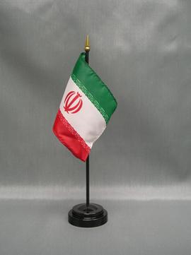 Iran Stick Flag - 4 x 6 in (bases sold separately)