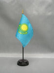 Kazakhstan Stick Flag - 4 x 6 in (bases sold separately)