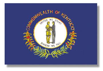 Kentucky Stick Flag - 12 x 18 in