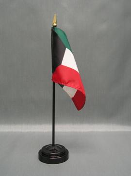 Kuwait Stick Flag - 4 x 6 in (bases sold separately)