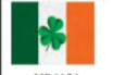 Lapel Pin - Ireland Flag w/ Shamrock