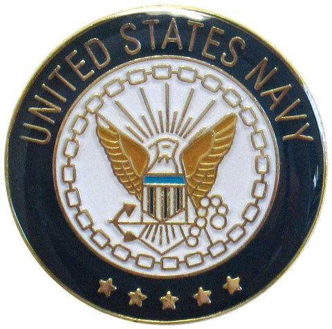 Lapel Pin - Navy Seal (round)