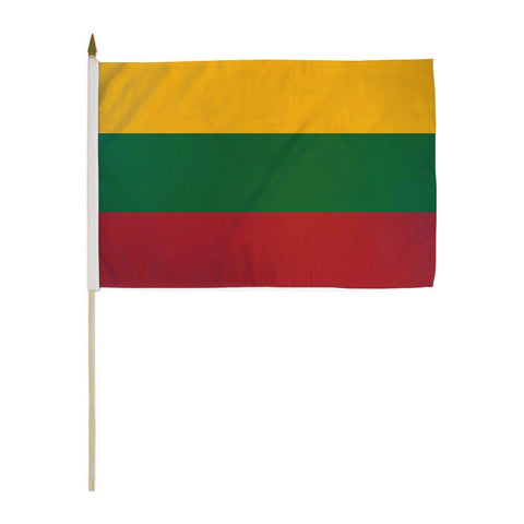 Lithuania Stick Flag - 12 x 18 in