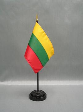 Lithuania Stick Flag - 4 x 6 in (bases sold separately)