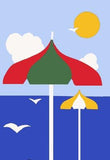 Beach Umbrella Flag