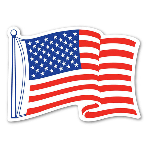 Magnet - US Flag - waving - 2.5 x  3.5 inch
