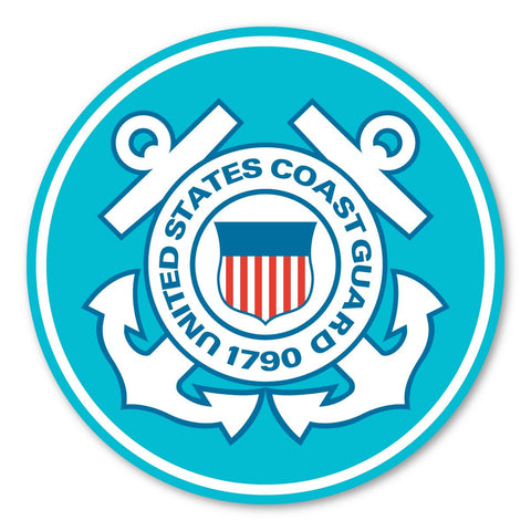Magnet - USCG - Coast Guard - 5 in circle