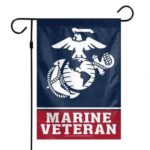 Marine Corps Veteran Garden Flag - Poly - 12.5 x 18 in