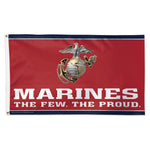 Marine Corps - Poly Deluxe with grommets - 3 x 5 ft