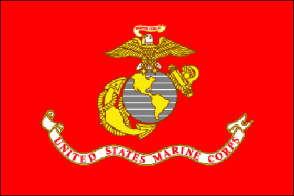 Marine Corps Flag - Polycotton with Grommets - 3 x 5 ft