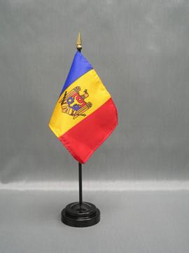 Moldova Stick Flag - 4 x 6 in (bases sold separately)