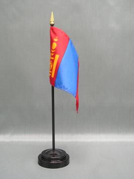 Mongolia Stick Flag - 4 x 6 in (bases sold separately)