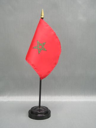 Morocco Stick Flag - 4 x 6 in (bases sold separately)