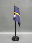 Nauru Stick Flag - 4 x 6 in (bases sold separately)