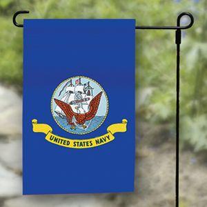 Navy Garden Flag - Nylon - 12 x 18 in