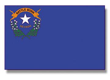 Nevada Stick Flag - 12 x 18 in