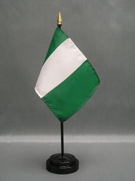 Nigeria Stick Flag - 4 x 6 in (bases sold separately)