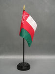 Oman Stick Flag - 4 x 6 in (bases sold separately)