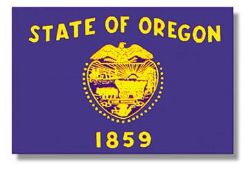 Oregon Stick Flag - 12 x 18 in