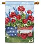 Patriotic Planter Box BreezeArt® Flag - 28 x 40 in