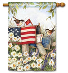 Patriotic Mailbox BreezeArt® Flag - 28 x 40 in