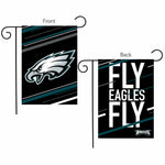 Eagles - 12.5x18 in Garden Flag - double-sided - black w/slogan & eagle
