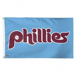 Phillies - 3 x 5 ft Deluxe Flag - Cooperstown Lt Blue - available approx 10/30