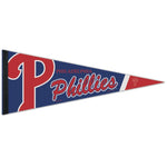 Phillies Red, White, Blue- 12 x 30 in - Pennant