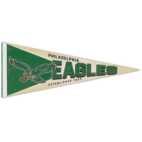 Eagles, Retro Logo- 12 x 30 in - Pennant