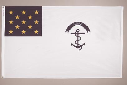 Rhode Island Regiment Flag - Nylon with Grommets - 3 x 5 ft