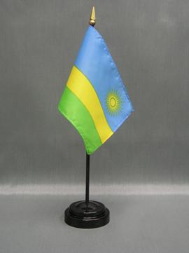 Rwanda Stick Flag - 4 x 6 in (bases sold separately)
