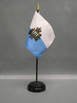 San Marino (seal) Stick Flag - 4 x 6 in (bases sold separately)