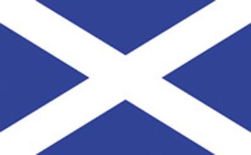 Scotland with Cross Flag