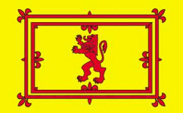 Scotland with Lion Flag - Indoor Fringed - 3 x 5 ft