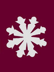 Snowflake Flag - 12 x 18 in (choose color)