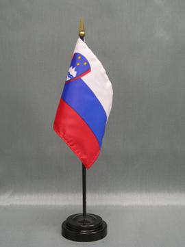 Slovenia Stick Flag - 4 x 6 in (bases sold separately)