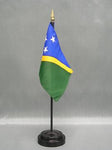 Solomon Islands Stick Flag - 4 x 6 in (bases sold separately)