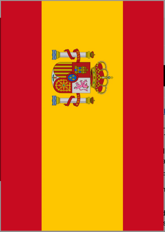 Spain Flag - printed poly - 12.5 x 18 in