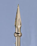 Spear for Indoor Flagpole - Gold Color - 9 inch