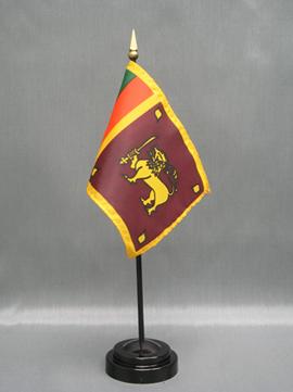 Sri Lanka Stick Flag - 4 x 6 in (bases sold separately)