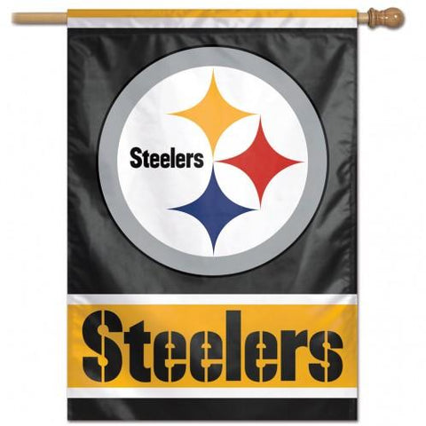 Steelers - 28 x 40 in Vertical Banner Flag