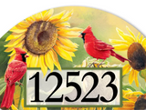 Sunflower Cardinal YardDesign® - 14 x 10 in