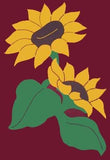 Sunflowers House Flag