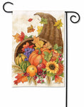 Thanksgiving Cornucopia BreezeArt® Flag - 12.5 x 18 in