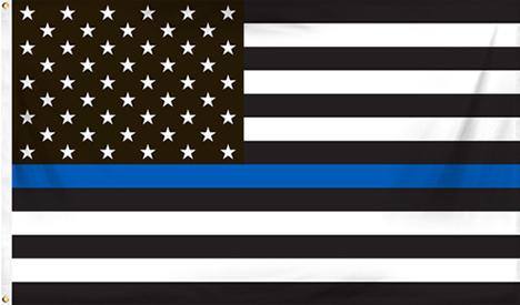Thin Blue Line U.S. Flag - nylon