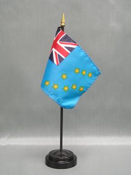 Tuvalu Stick Flag - 4 x 6 in (bases sold separately)