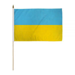 Ukraine Stick Flag - 12 x 18 in