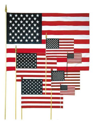 United States Rayon Stick Flag