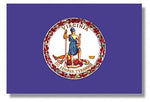 Virginia Flag - Nylon with Grommets - 3 x 5 ft